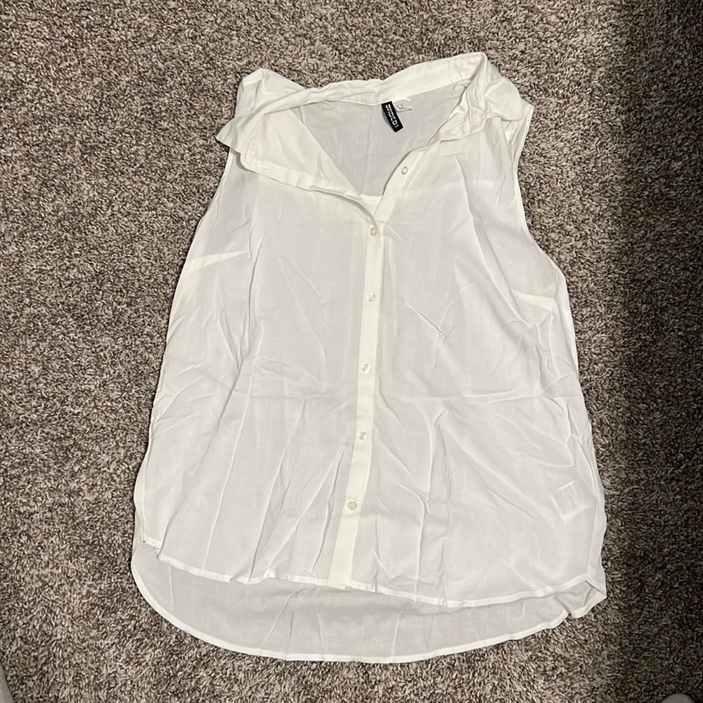 NWOT Collared tank blouse